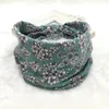 Impression Bande De Cheveux Large Bandeau Velours Noeud Velours Noeud Stirnband Noble Scrunchy Twist Yoga Bande De Cheveux Turban Bandage Velours Noeud Bandeau