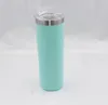 20oz 30oz slim tumbler parede dupla aço inoxidável de aço inoxidável 20 oz tumblers vácuo isolado copos reto copos de cerveja de cerveja de cerveja canecas com tampas para bebidas / chá