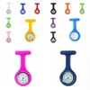 120pcs Promotion Christmas Gifts Colorful Nurse Brooch Fob Tunic Pocket Watch Silicone Cover Nurse Watches Party Favor RRA3103
