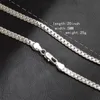 5mm 925 Sterling Silver Chains Kvinnor Hela sidled Silver Choker Halsband för män Fashion Jewelry Accessories Gift