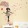 DIY Mooi Meisje Home Decor Muursticker Bloem Fee Muursticker Decals Persoonlijkheid Butterfly Cartoon Sticker Muurschildering voor Kid's Room