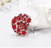 Vintage grande vita albero spilla Pins lusso strass oro argento spille placcato unisex per uomo donna rosso oro colori moda Jewerly