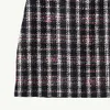 2020 Primavera Plaid Impressão Tweed Botões de painéis acima do joelho curto mini saia mulheres saias d2616276