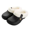 Sitaile Winter Fashion Femme Slippers House Slippers Pu Leather en cuir Chaussade de fourrure de fourrure chaude à la maison Chaussures de plancher intérieur pour Femme5274638