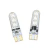 RGB T10 W5W LED 194 168 W5W 5050 6SMD CAR DOME LÄSNING Ljus bilar Wedge Lamp RGB LED -glödlampa med fjärrkontroll DHL gratis