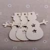10 pc / lotto Ornamenti dell'albero di Natale Truciolo di legno del pupazzo di neve Albero Deer calzini appesi decorazione di Natale regalo di natale Mestieri C