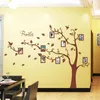 Autocollant Mural bricolage grand marron 3D bricolage Photo arbre PVC Stickers muraux/adhésif famille Stickers muraux Art Mural décor à la maison