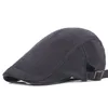 Mode rue coton béret chapeau hommes femmes couleur unie gavroche casquette décontracté plat conduite Golf Cabbie casquettes unisexe voyage Sunhat