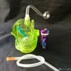 Cachimba de pato Venta al por mayor Bongs de vidrio Quemador de aceite Tubos de agua de vidrio Plataformas petroleras Fumar