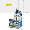 SEMBO Mini Store Diy Micro Street Shop 3D с освещением Строительные блоки SD6500-SD6507 Auction Model Bricks Детские образования Рождественские подарки Дня рождения игрушки для детей