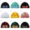 13 couleurs paillettes noeud en nylon chapeau hiver chaud sertissage nouveau-né garçons filles casquettes chapeaux de laine accessoires de tir