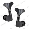 En uppsättning Chrome Black Electric Bass Guitar Tuning Pinns Tuners Machine Heads Tuning Keys Button Guitar Accessories3659331