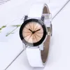 Couple Lover Design Crystal Luxury Quartz Watch Fashion Leather Diamond pointer Men women Wristwatches dot Lovers Clock7982499