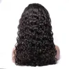 Pre zepsuty 150% gęstości Water Wave Peruki brazylijskie ludzkie włosy koronki z przodu z dzieckiem mokrej i falistym włosami