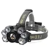 Krachtige USB -oplaadbare koplamp High Power 7 LED T6 Headlamp draagbare buiten mini -koplampen met batterijen groothandel