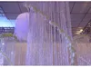 Arco redondo de acrílico y metal de nuevo estilo para decoración de fondo de escenario o pasillo de boda con cristal colgante senyu0113