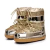 Лидер продаж - женские зимние зимние сапоги с золотыми блестками и блестками, обувь-лодочка из искусственного меха для женщин, Bottin Femme Botine Moon, бесплатная доставка