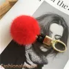 5 cm Gerçek Hakiki Kürk Topu Ponpon Çanta Charm Anahtarlık kolye Anahtarlık Püsküller