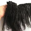 VMAE grampo em extensões de cabelo humano brasileiro do Virgin Cabelo Humano 4A4B 4C Cor Natural 100g 120g grampo em extensões do cabelo Weave Bundle