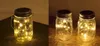 Opknoping Solar Mason Jar Lid Lights, 6 Pack 15 LED String Fairy Lights Solar Laterns Tafelverlichting, 6 hangers en potten inbegrepen