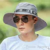 Kapelusz Mężczyzna Lato Rybacki Kapelusz Taktyczne Sniper Czapki Outdoor Sun Visor Sun Hat Męska Plaża Wspinaczka Wędka