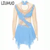 New Design Cheap Price Kids Dance Wear Sublimated Printing Long Sleeve Gymnastics Training skating dresses For Girls