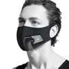 Bawełniany twarz maskowski i wielokrotnego użytku Smart Electric Air Respirator Mash Mash Mash Black Cloth twarz Maske dla zarazków 255J