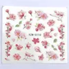 Hot 50 Sheets/lot Pink Flower Water Transfer Slider for Manicure Nail Art Decoration Nail Sticker