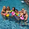 Yenilik Oyunları Plaj Yüzme Havuzu Su Eğlence İçecekler Kupası Tutucu PVC Şişme İçme Bardakları Bebek Banyo Oyuncakları