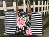 22 inch flower plaid tote Women Duffel Bag Floral Weekender Duffle for Lady Girls Weekend Travel Tote 10 styles LJJK22152165390