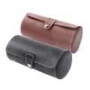 OUTAD Cylinder Shape 3 Grids PU Leather Watches Display Case Boxes Storage Box Luxe Horloge Case Jewelry Organizer Dozen