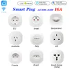 16A WIFI Smart life Socket UK EU AU Swit BR FR Israel Ita ZA Plug Remote Control Work For Alexa Google Assistant