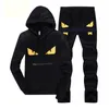 Zestaw męski 2PC Spring Autumn Sportswear Casual Tracksuit męski bluzy bluzy patelnie garnitur Moleton Masculino OVC1