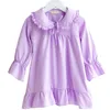 Pigiami per ragazze Neonate Camicia da notte pigiameria100 Cotone Sottile Manica lunga Abbigliamento per la casa Camicie da notte per bambini 2y14y CJ1912028182461