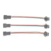 100 шт. 3 -контактный jst SM -мужский и женский светодиодный кабель для подключения для светодиодной подключения для WS2812B WS2811 5050 RGB Светодиодная полосатая лампа с 10 см.