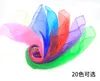 70x70CM Unisex Sailor Glitter Silky Square Neck Scarf Candy Color Lady Ribbon Handkerchief Dance Sheer Tulle Head Wrap 20 Colors