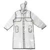 Top! -Fashion Women's Transparent Eva Raincoat Outdoor Travel Vattentät Rain Coat Black 130cm