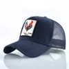 Hombres Mujeres Gorra de béisbol Sombreros para hombres Sombrero de camionero Gallo Ajustable Algodón Malla Snapback Sombrero Hueso Gorras Casquette TMDHJ