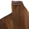 Klasa 7a --70g 100g 120g 140g 160g Pełna głowa jedwabista prosty Remy Clip w Human Hair Extension Black Brown Blonde Opcjonalnie 14 "- 26",