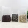 50pcs Frosted Osiem boków Zapieczętowane opakowanie worka naliczona anty-moister przezroczyste przezroczyste torby do przechowywania żywności torebka stojąca