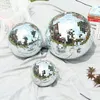 Kerstdecoraties Amawill 6 stks Bal Ornamenten 3 cm 5cm Mini Disco Mirror Tree Decoration Xmas Party Gunst en Gift 8D1