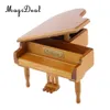 MagiDeal Wooden Clockwork Piano Music Box Melody Musical Boxex Kids Adult Gift Edelweiss Home Decor Wedding Party Favors