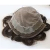 Spedizione gratuita Vendita calda Brown Brown Color Toupee per uomo Famiglia Full Lace Men's Parrucca Parrucca Parrucca Capelli Brasiliani Sostituzione dei capelli umani