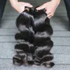 Full Cuticle Aligned Body Wave Human Hair Brazilian Straight Hair Bundles Wavy Weft