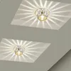 Luci Cristallo LED Corridoio Lampada da soffitto Illuminazione per interni Balcone Portico Corridoio Faretto Soggiorno Ingresso Plafoniera LED Plafoniera