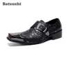 Batzuzhi Zapatos Hombre Leder Herren Kleid Schuhe Vintage Metall Kappe Designer Chaussure Homme Luxus Männlichen Formalen Party Schuhe