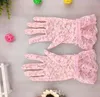 Rękawiczki do dekoracji na imprezę modna koronka rękawiczki seksowne kobiety lady sheer pięciopalczaste rękawiczki SPF50 napęd antypoślizgowe 5 kolorów świąteczne prezenty