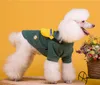 Koreaanse versie nieuwe herfst hond mesh rugzak gestreepte katoenen t-shirt teddy hond huisdier kleding casual hond tweebenged kleding groothandel