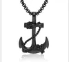 Anchor Cross Pendant Titanium Steel Men's Necklace