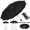 Grande guarda-chuva dobrável Homens chuva Mulher 3 Fold Umbrella Automatic Windproof guarda-chuvas 10/12 costelas Parasol chuvoso ensolarado